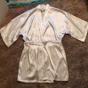 Never worn before Bride polyester "satin" robe